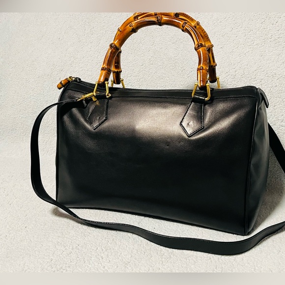 Gucci Bamboo Leather Mini Boston Bag - Picture 7 of 14